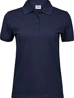 Tee Jays TJ 1401 Dámske polo tričko z hrubej bavlny 18.1401, tmavomodré