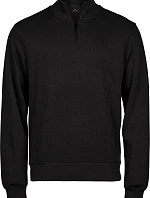 Tee Jays TJ 5506 Mikina z interlocku so zipsom na 1/4 dĺžky 18.5506 čierna