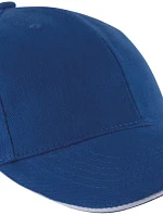 K-up KP 011 6-panelová sendvičová čiapka „Orlando“ 20.0011 kráľovská modrá/biela
