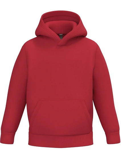 Kariban K 477 Detská mikina s kapucňou 20.K477 červená
