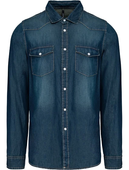 Kariban K 519 Džínsová košeľa s dlhým rukávom 20.K519 blue jean Kariban K 519 Džínsová košeľa s dlhým rukávom 20.K519 blue jean