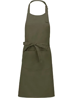 Kariban K 890 Zástěra s laclem "Sommelier" 20.K890 light khaki