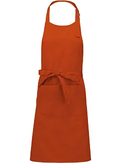 Kariban K 890 Zástěra s laclem "Sommelier" 20.K890 burnt orange