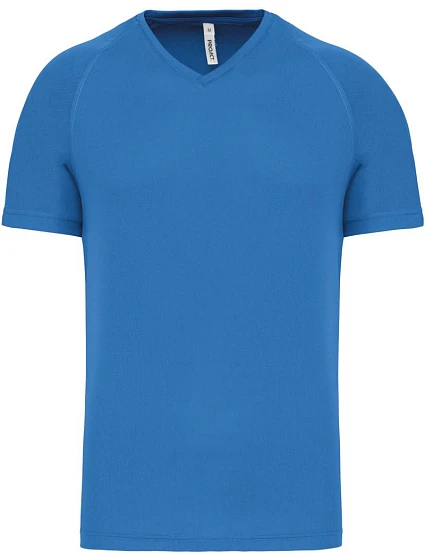 Kariban ProAct PA 476 Pánske športové tričko s výstrihom do V 20.P476 aqua blue