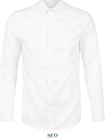 NEOBLU Blaise Men Mikro keprová košeľa s dlhým rukávom 24.3182 optic white