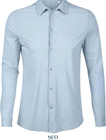NEOBLU Balthazar Pánska košeľa s dlhým rukávom 24.3198 soft blue