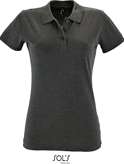 SOL'S Perfect Women Dámske polo tričko z piké 25.1135 uhlovo šedá melírovaná