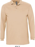SOL'S Winter II Piqué polo s dlhým rukávom 25.1353 piesková