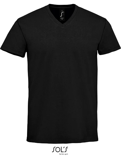 SOL'S Imperial V Men Pánske tričko s výstrihom do V z hrubej bavlny 25.2940 deep black SOL'S Imperial V Men Pánske tričko s výstrihom do V z hrubej bavlny 25.2940 deep black