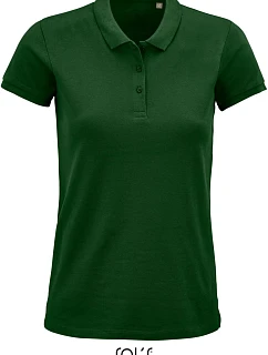 SOL'S Planet Women Dámske piqué polo z bio bavlny 25.3575 fľaškovozelená