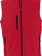 SOL'S Rallye Men Pánska 3-vrstvová softshellová vesta 25.6601 pepper red