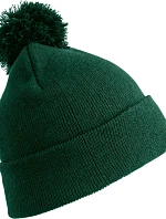 Result Headwear RC 028J Detská pletená čiapka s bambulou 28.028J fľaškovozelená