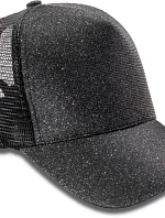 Result Headwear RC 090X 5-panelová trblietavá čiapka s kšiltom „New York“ 28.090X čierna