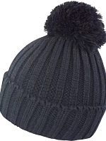 Result Headwear R 369X Pletená čiapka s bambulou 28.369X čierna