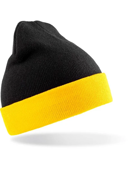 Result Headwear RC 930X Pletená čiapka „Black Compass“ 28.930X čierna/žltá Result Headwear RC 930X Pletená čiapka „Black Compass“ 28.930X čierna/žltá