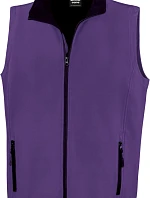Result R 232M Pánská 2-vrstvá softshell vesta "Printable" 30.232M purple/black