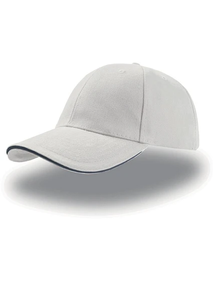 Atlantis Headwear Liberty Sandwich 6-panelová čiapka „Liberty Sandwich“ 33.0005 biela/námornícka modrá Atlantis Headwear Liberty Sandwich 6-panelová čiapka „Liberty Sandwich“ 33.0005 biela/námornícka modrá