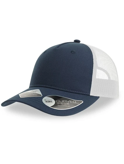 Atlantis Headwear Zion 5-panelová truckerová čiapka 33.0120 tmavomodrá/biela Atlantis Headwear Zion 5-panelová truckerová čiapka 33.0120 tmavomodrá/biela