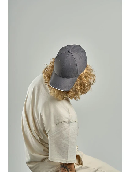 6 panelová kšiltovka dark grey model 22478997 - Atlantis Headwear 6 panelová kšiltovka dark grey model 22478997 - Atlantis Headwear