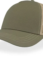 Atlantis Headwear Rapper Canvas-S 5-panelová truckerová čiapka 33.0234 olivová/khaki