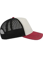 Atlantis Headwear Rapper Canvas-S 5-panelová truckerová čiapka 33.0234 biela/bordová/čierna Atlantis Headwear Rapper Canvas-S 5-panelová truckerová čiapka 33.0234 biela/bordová/čierna