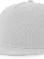 Atlantis Headwear Snap Five-S 5-panelová bejzbalová čiapka 33.0256 biela