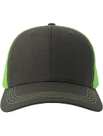 Atlantis Headwear Sonic-S 6-panelová truckerová čiapka 33.0259 tmavošedá/zelená fluo Atlantis Headwear Sonic-S 6-panelová truckerová čiapka 33.0259 tmavošedá/zelená fluo