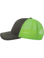 Atlantis Headwear Sonic-S 6-panelová truckerová čiapka 33.0259 tmavošedá/zelená fluo Atlantis Headwear Sonic-S 6-panelová truckerová čiapka 33.0259 tmavošedá/zelená fluo