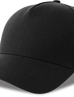 Atlantis Headwear Rapper Cotton-S 5-panelová truckerová čiapka 33.0260 čierna/čierna