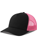 Atlantis Headwear Rapper Cotton-S 5-panelová truckerová čiapka 33.0260 čierna/fuchsiová fluo