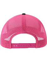 Atlantis Headwear Rapper Cotton-S 5-panelová truckerová čiapka 33.0260 čierna/fuchsiová fluo