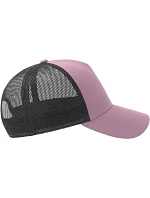 Atlantis Headwear Rapper Cotton-S 5-panelová truckerová čiapka 33.0260 lila/čierna Atlantis Headwear Rapper Cotton-S 5-panelová truckerová čiapka 33.0260 lila/čierna