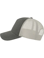 Atlantis Headwear Rapper Cotton-S 5-panelová truckerová čiapka 33.0260 šedá melírovaná/biela Atlantis Headwear Rapper Cotton-S 5-panelová truckerová čiapka 33.0260 šedá melírovaná/biela