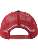 Atlantis Headwear Rapper Cotton-S 5-panelová truckerová čiapka 33.0260 biela/červená/kráľovská modrá Atlantis Headwear Rapper Cotton-S 5-panelová truckerová čiapka 33.0260 biela/červená/kráľovská modrá