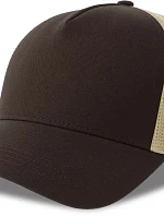 Atlantis Headwear Rapper Cotton-S 5-panelová truckerová čiapka 33.0260 hnedá/kameňová