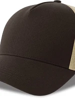 Atlantis Headwear Rapper Cotton-S 5-panelová truckerová čiapka 33.0260 hnedá/kameňová