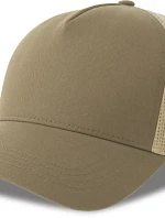 Atlantis Headwear Rapper Cotton-S 5-panelová truckerová čiapka 33.0260 khaki/stone