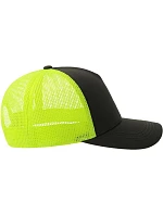 Atlantis Headwear Rapper Cotton-S 5-panelová čiapka typu „trucker“ 33.0260 čierna/žltá fluo Atlantis Headwear Rapper Cotton-S 5-panelová čiapka typu „trucker“ 33.0260 čierna/žltá fluo