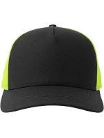 Atlantis Headwear Rapper Cotton-S 5-panelová čiapka typu „trucker“ 33.0260 čierna/žltá fluo Atlantis Headwear Rapper Cotton-S 5-panelová čiapka typu „trucker“ 33.0260 čierna/žltá fluo