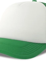 Atlantis Headwear Rapper-S 5-panelová truckerová čiapka 33.0262 biela/zelená