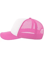 Atlantis Headwear Rapper-S 5-panelová truckerová čiapka 33.0262 biela/fuchsiová fluo Atlantis Headwear Rapper-S 5-panelová truckerová čiapka 33.0262 biela/fuchsiová fluo