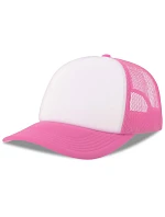 Atlantis Headwear Rapper-S 5-panelová truckerová čiapka 33.0262 biela/fuchsiová fluo Atlantis Headwear Rapper-S 5-panelová truckerová čiapka 33.0262 biela/fuchsiová fluo