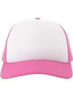 Atlantis Headwear Rapper-S 5-panelová truckerová čiapka 33.0262 biela/fuchsiová fluo Atlantis Headwear Rapper-S 5-panelová truckerová čiapka 33.0262 biela/fuchsiová fluo