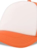 Atlantis Headwear Rapper-S 5-panelová truckerová čiapka 33.0262 biela/oranžová fluo