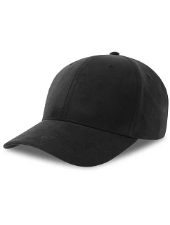 Atlantis Headwear Fam-S 6-panelová čiapka so semišovým vzhľadom 33.0271 čierna