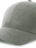 Atlantis Headwear Fam-S 6-panelová čiapka s semišovým vzhľadom 33.0271 šedá