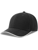 Atlantis Headwear Pilot Piping Sandwich-S 6-panelová ťažká sendvičová čiapka 33.0274 čierna