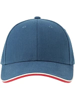 Atlantis Headwear Pilot Piping Sandwich-S – 6-panelová ťažká sendvičová čiapka 33.0274 royal