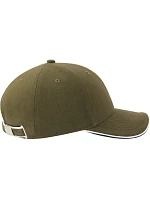 Atlantis Headwear Pilot Piping Sandwich-S 6-panelová ťažká sendvičová čiapka 33.0274 olivová