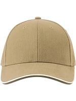 Atlantis Headwear Pilot Piping Sandwich-S – 6-panelová ťažká sendvičová čiapka 33.0274 khaki Atlantis Headwear Pilot Piping Sandwich-S – 6-panelová ťažká sendvičová čiapka 33.0274 khaki